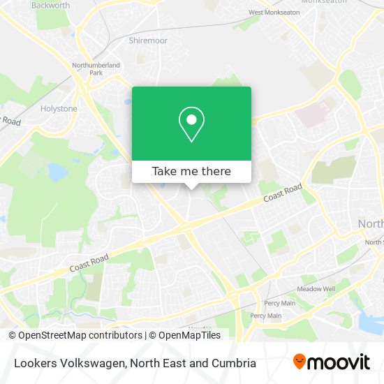 Lookers Volkswagen map