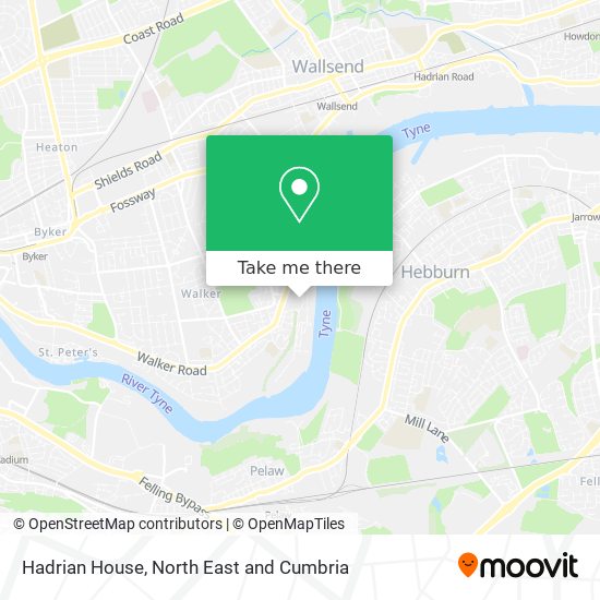 Hadrian House map