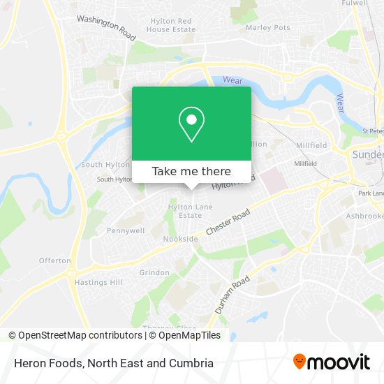 Heron Foods map