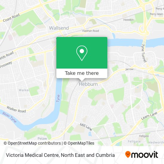 Victoria Medical Centre map