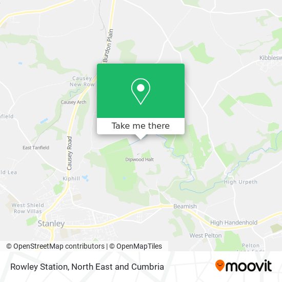 Rowley Station map