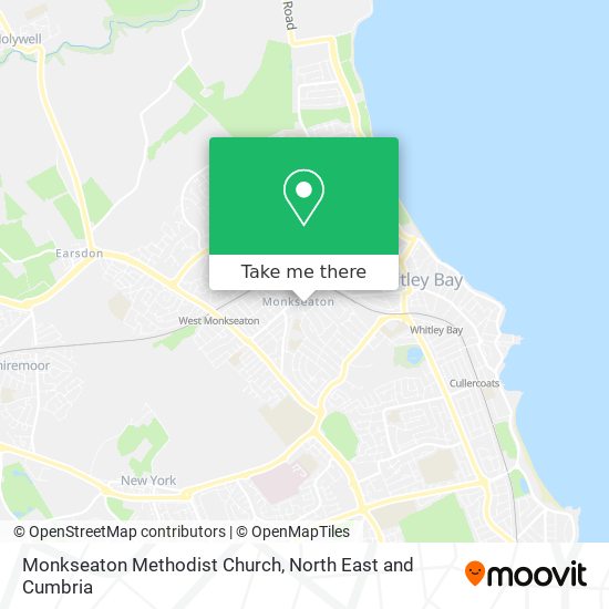 Monkseaton Methodist Church map