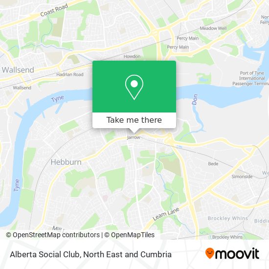 Alberta Social Club map