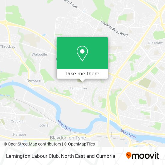 Lemington Labour Club map