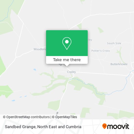 Sandbed Grange map