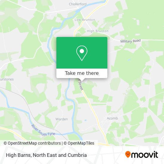High Barns map
