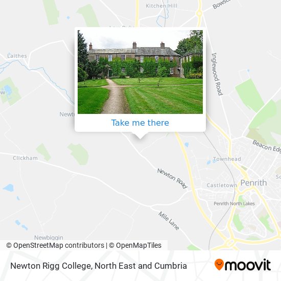 Newton Rigg College map