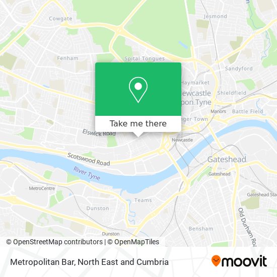 Metropolitan Bar map