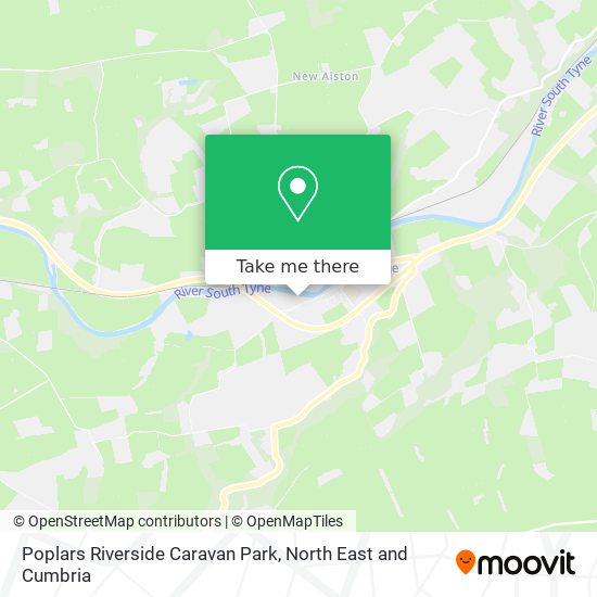 Poplars Riverside Caravan Park map