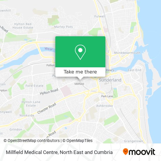 Millfield Medical Centre map