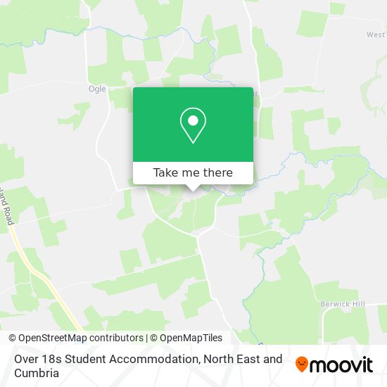 Over 18s Student Accommodation map