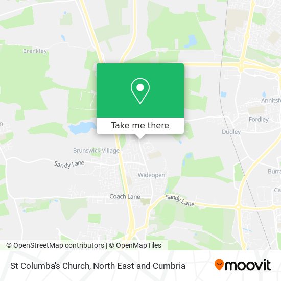 St Columba's Church map