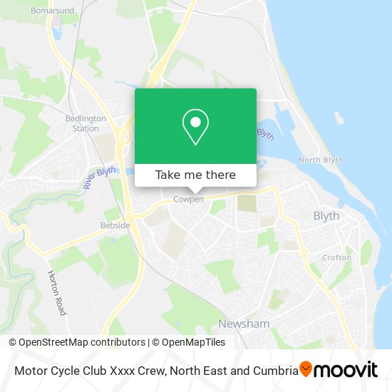 Motor Cycle Club Xxxx Crew map