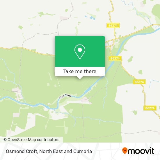 Osmond Croft map