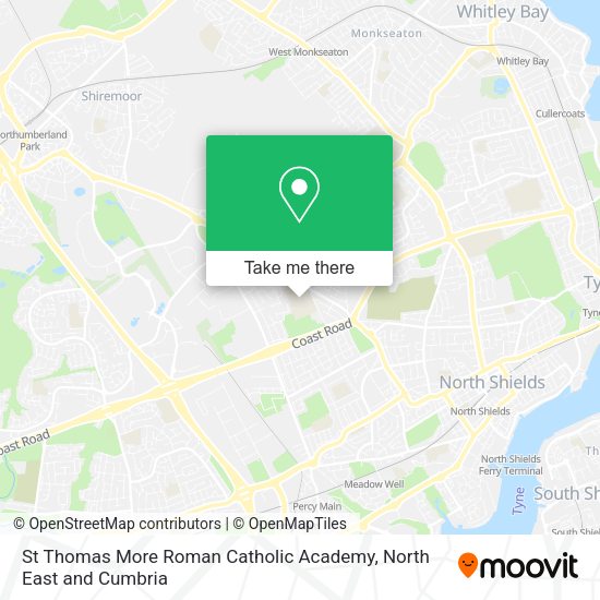 St Thomas More Roman Catholic Academy map