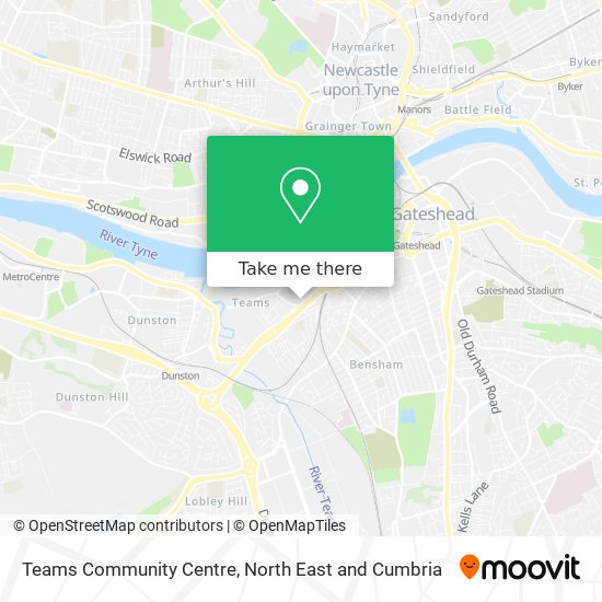 Teams Community Centre map