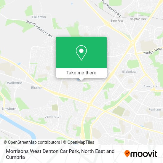 Morrisons West Denton Car Park map