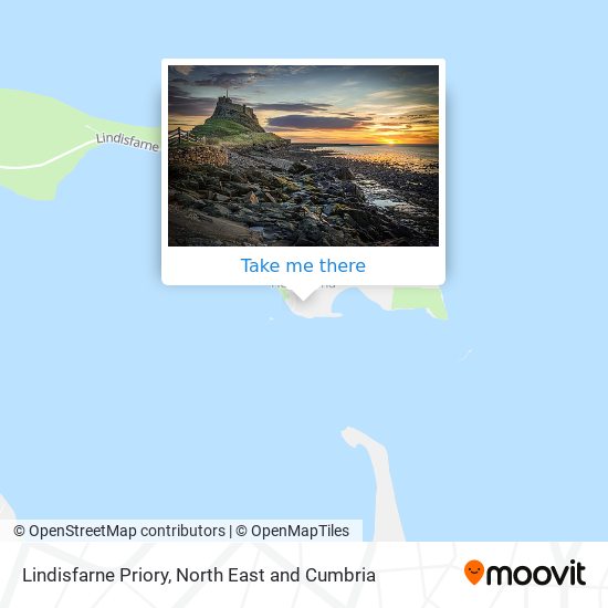 Lindisfarne Priory map