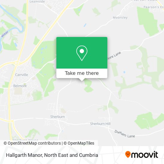Hallgarth Manor map