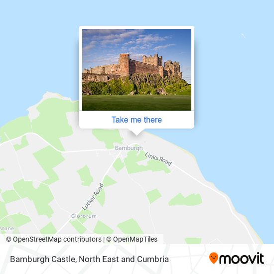 Bamburgh Castle map