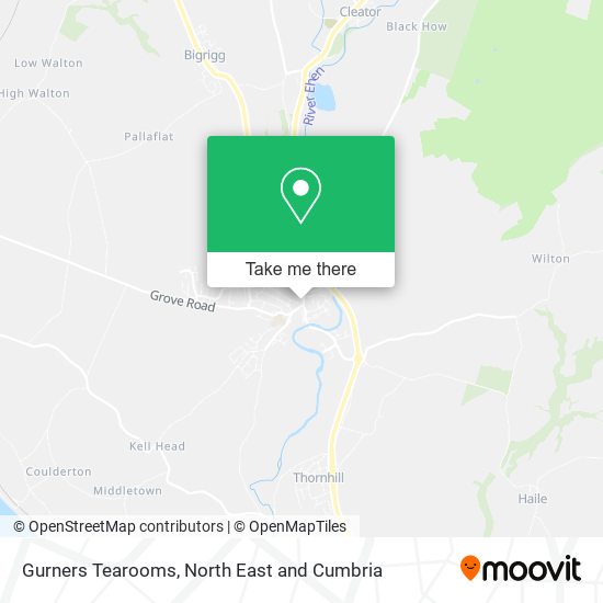 Gurners Tearooms map