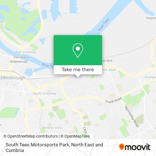 South Tees Motorsports Park map