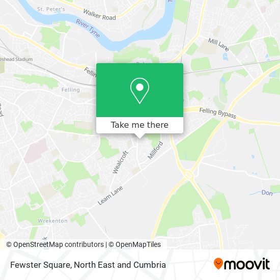 Fewster Square map