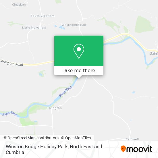 Winston Bridge Holiday Park map