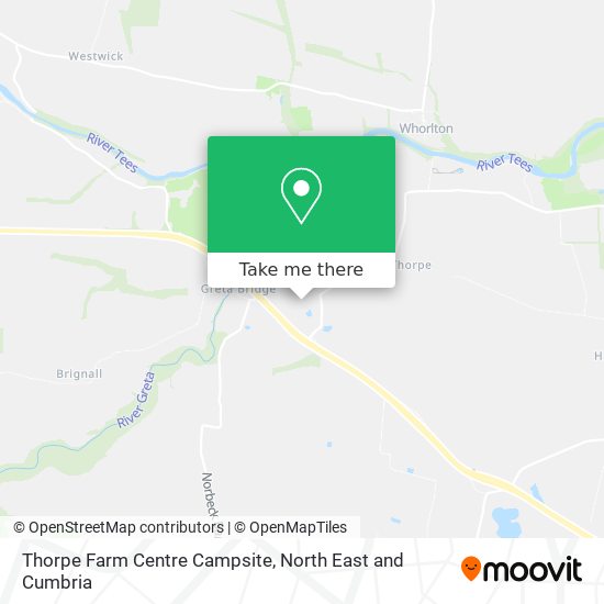 Thorpe Farm Centre Campsite map