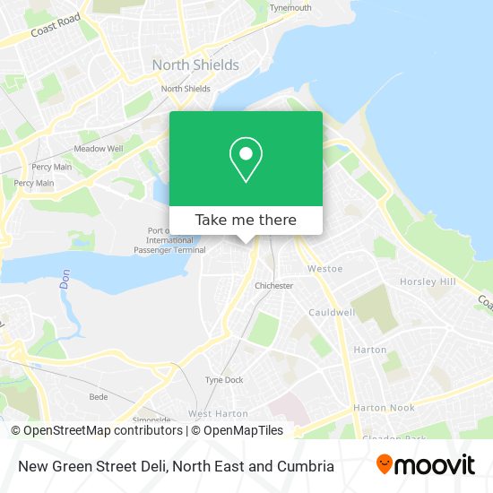 New Green Street Deli map