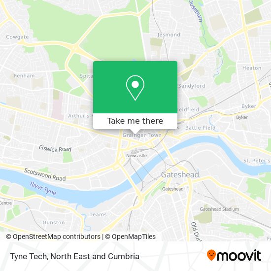 Tyne Tech map
