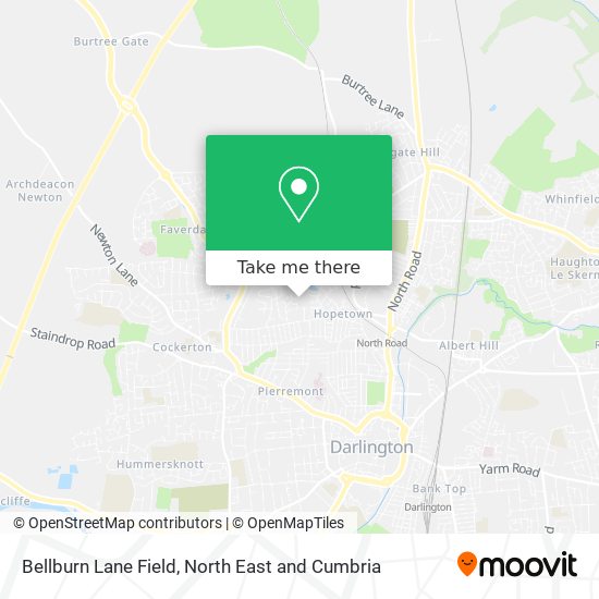 Bellburn Lane Field map