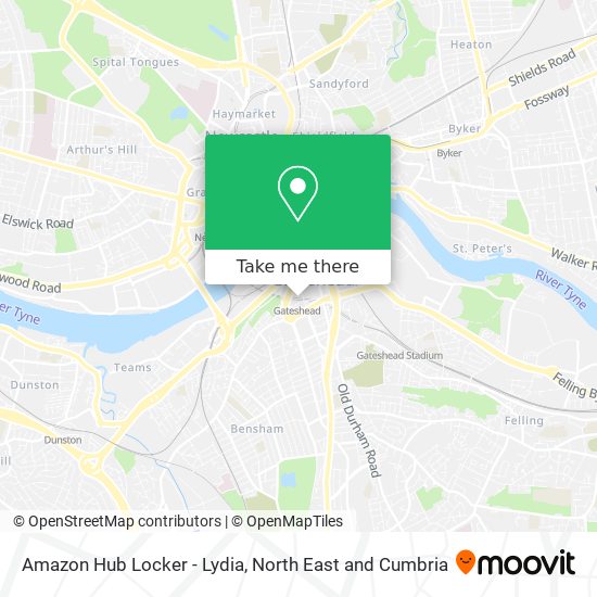 Amazon Hub Locker - Lydia map
