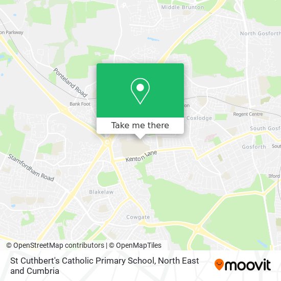 St Cuthbert's Catholic Primary School map