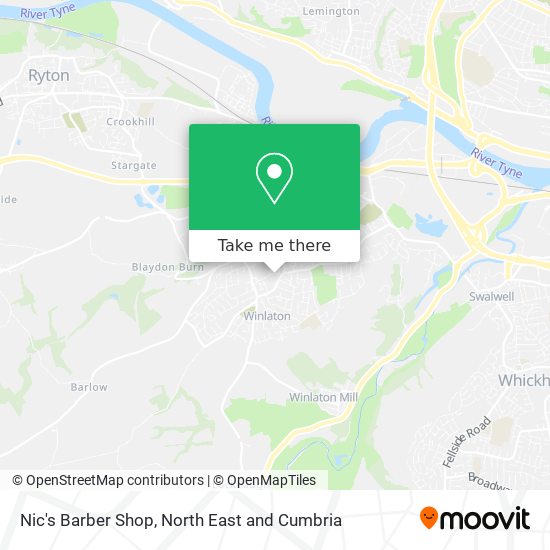 Nic's Barber Shop map
