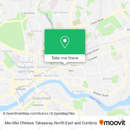Mei Mei Chinese Takeaway map