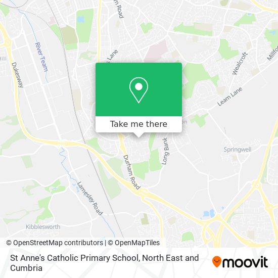 St Anne's Catholic Primary School map