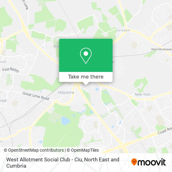 West Allotment Social Club - Ciu map