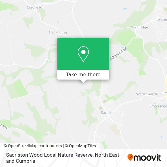 Sacriston Wood Local Nature Reserve map