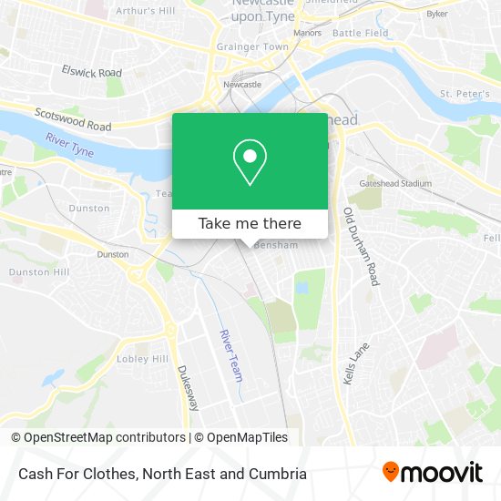 Cash For Clothes map