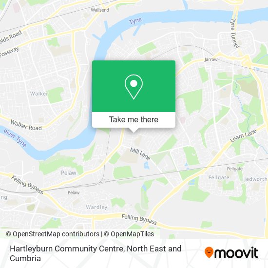 Hartleyburn Community Centre map