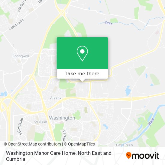 Washington Manor Care Home map
