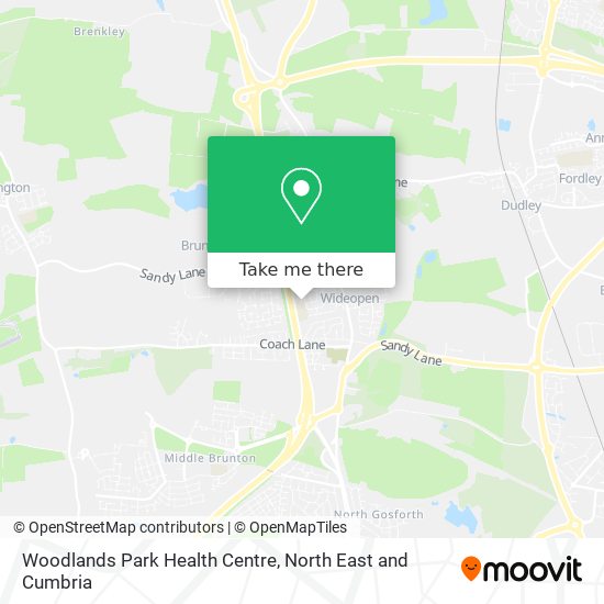 Woodlands Park Health Centre map
