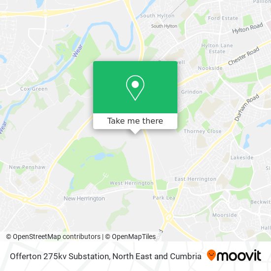 Offerton 275kv Substation map