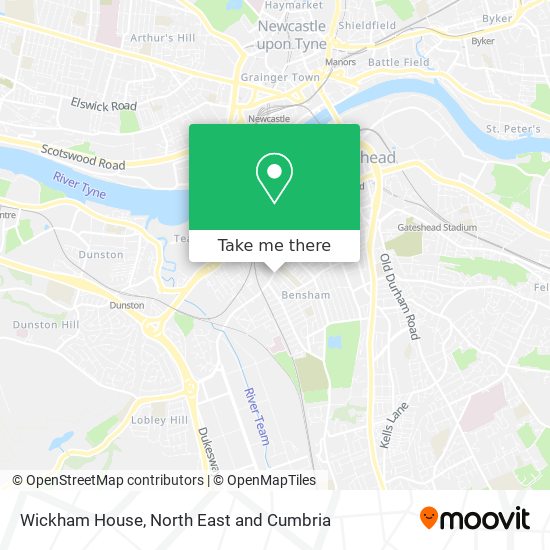 Wickham House map