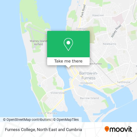 How to get to Furness College in Barrow In Furness by Train or Bus