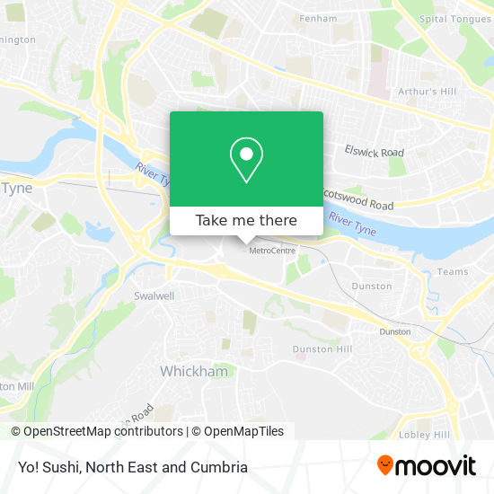 Yo! Sushi map