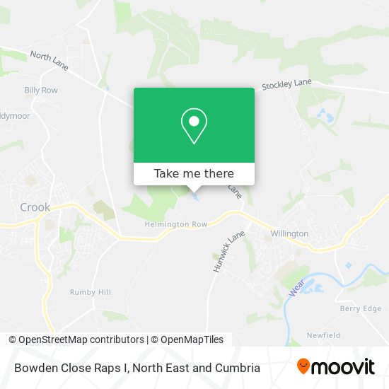 Bowden Close Raps I map