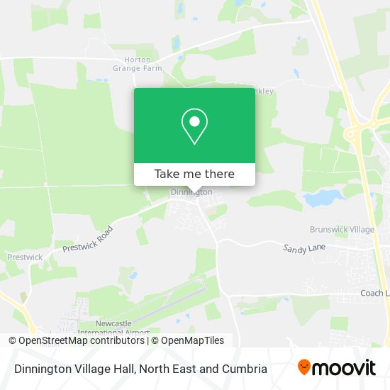Dinnington Village Hall map