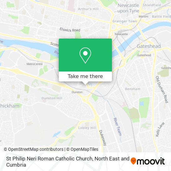 St Philip Neri Roman Catholic Church map